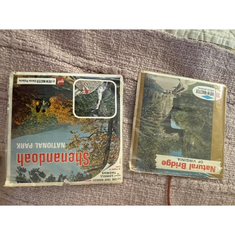 Vintage GAF View-Master 3D Viewer Shenandoah National Park Natural Bridge Reels
